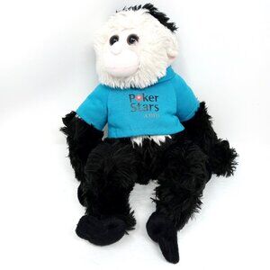 PokerStars 12" Monkey Mascot T-Shirt Logo Plush Toy